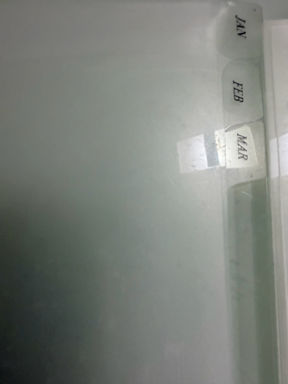 Cloth & Paper Clear Monthly Tabs - Frosted - Picture 2 of 4